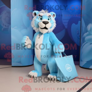 Postava maskota Sky Blue...