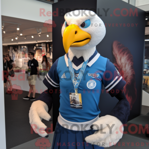 Blue Bald Eagle maskot...
