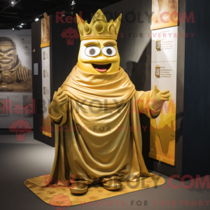 Gold King mascot costume...