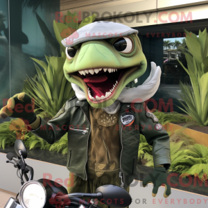 Oliven Barracuda maskot...