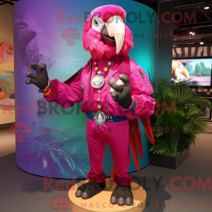 Magenta Macaw maskot...