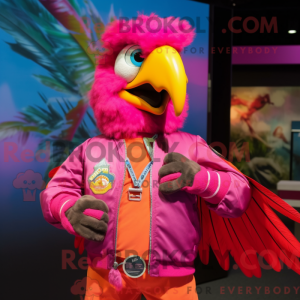 Disfraz de mascota Magenta...