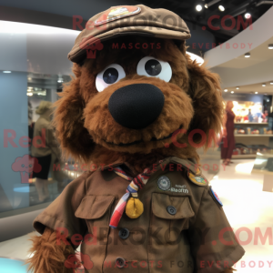 Costume de mascotte marron...