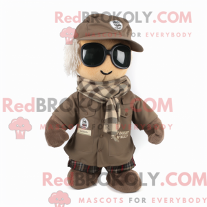 Costume de mascotte marron...