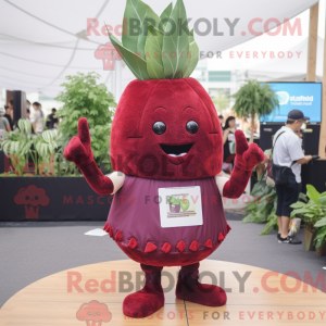 Maroon Beet Maskottchen...