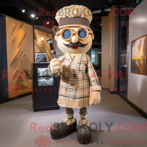Tan Bagpipe mascot costume...