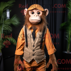 Rust Capuchin Monkey mascot...