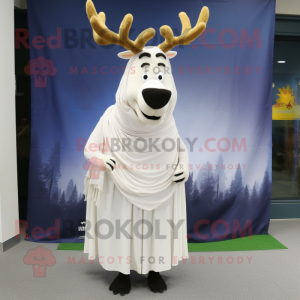 White Elk maskot kostume...