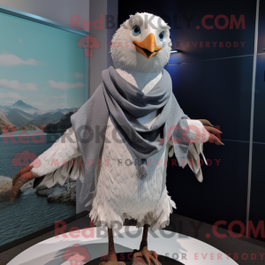 Zilvermeeuw mascottekostuum...