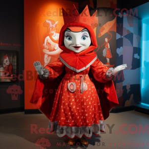 Red Queen-maskotdraktfigur...