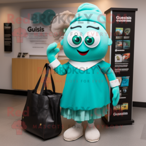 Turquoise Guinness mascotte...