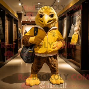 Gold Eagle-maskotdraktfigur...