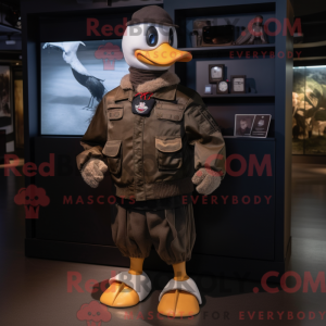 Brun Muscovy Duck maskot...