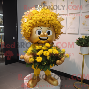 Gouden boeket bloemen...