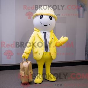 Lemon Yellow Ermine mascot...