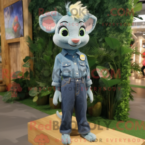 Olive Mare mascot costume...