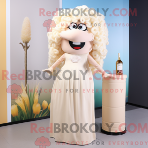 Cream Champagne mascot...
