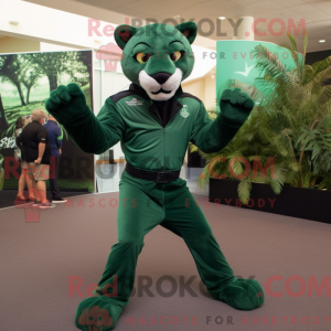 Costume mascotte Puma vert...