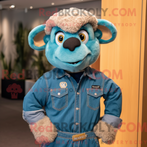 Disfraz de mascota Teal Ram...