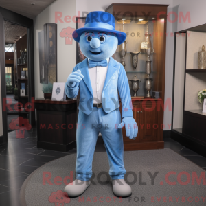 Blue Pendant mascot costume...