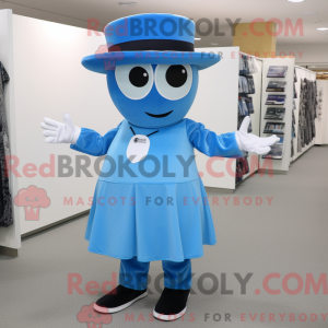 Blå Pendant maskot kostume...