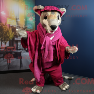 Costume de mascotte Magenta...