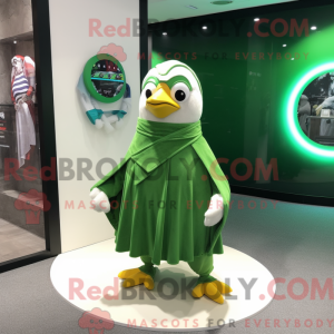 Grøn Penguin maskot kostume...
