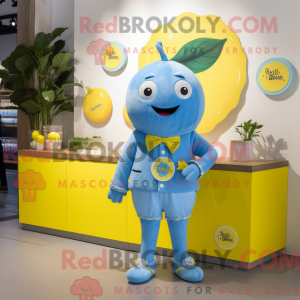 Blue Lemon mascottekostuum...