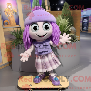 Lavendel Skateboard maskot...