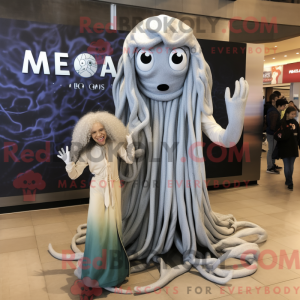 Sølv Medusa maskot kostyme...