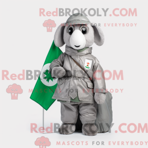Silver Irish Flag mascot...