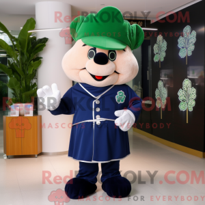 Navy Four Leaf Clover...