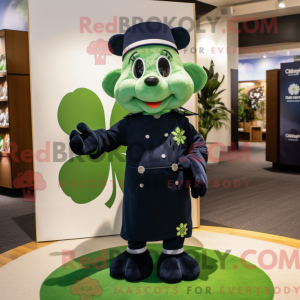 Navy Four Leaf Clover...