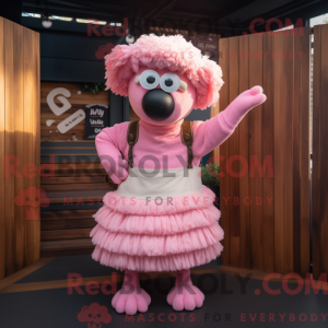 Rosa Merino Sau maskot...