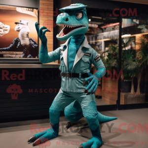 Blauwgroen Velociraptor...