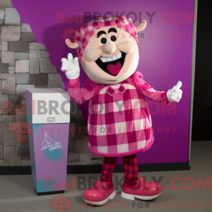Magenta Tooth Fairy mascot...