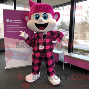 Magenta Zahnfee Maskottchen...