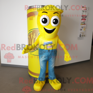 Lemon Yellow Soda Can...