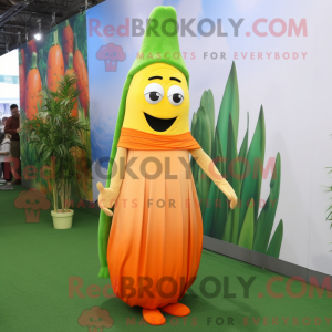 Oransje asparges maskot...