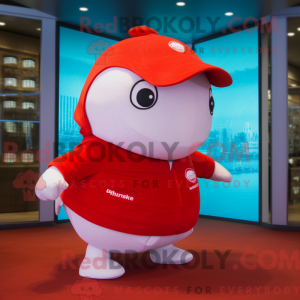 Red Beluga Whale mascot...