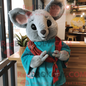 Turquoise Chinchilla mascot...