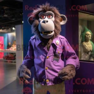Purple Baboon mascot...