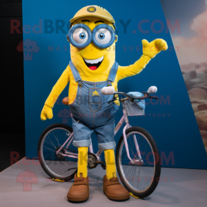 Gul Unicyclist maskot...