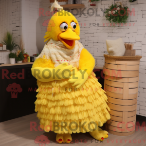 Gule Høns maskot kostume...