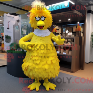 Gule høner maskot...