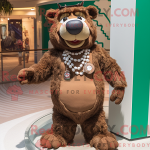 Maskottchenkostüm Brown Sow...