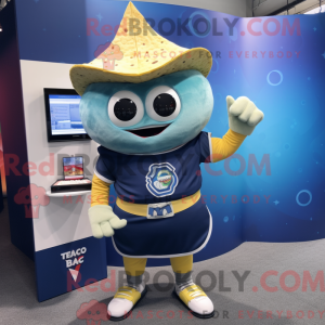Navy Tacos mascot costume...