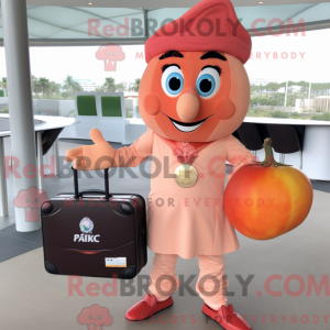 Costume de mascotte Peach...