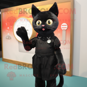 Black Cat maskot kostym...
