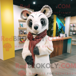 Cream Civet mascot costume...